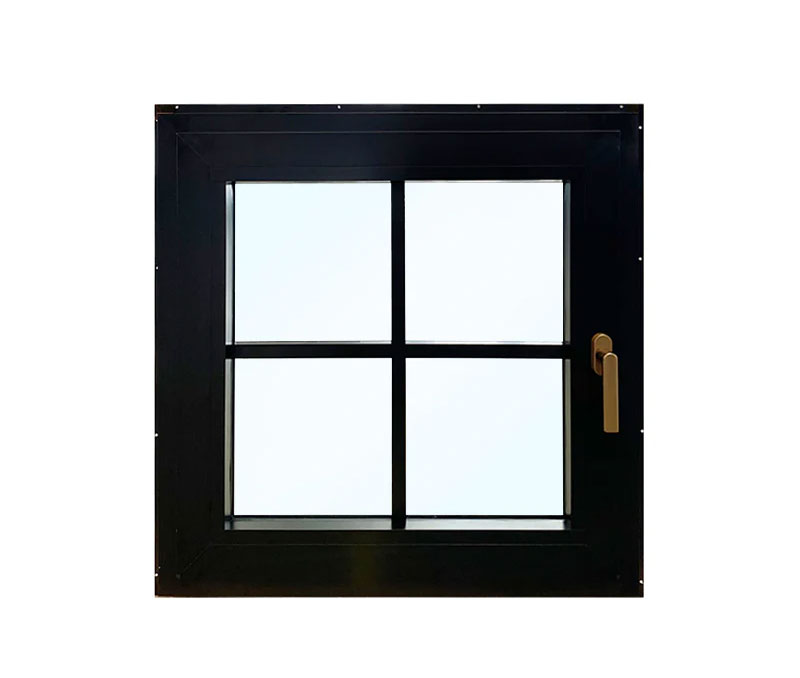 Aluminum Frame Double Action Side Hung Window w/ Tempered Glass